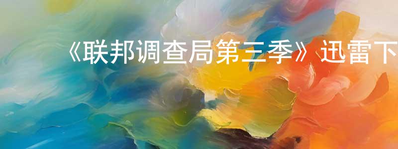 陈奇珍发布《联邦调查局第三季》迅雷下载/在线观看-犯罪历史-美剧天堂